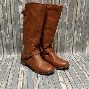 Brinley Co. High Studded Ridinf Boot